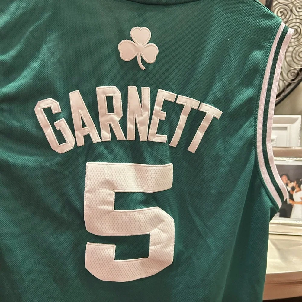 VINTAGE Kevin Garnett adidas Teal NBA Swingman Basketball Jersey - Picture 6 of 6